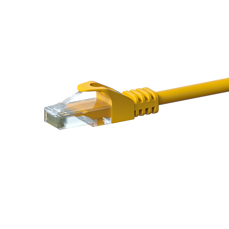 CAT6 UTP patchkabel 10m geel   - CCA