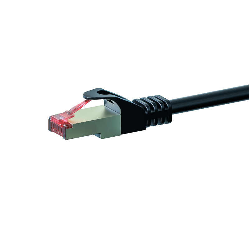 CAT6 S/FTP (PIMF) patchkabel 0,25m zwart