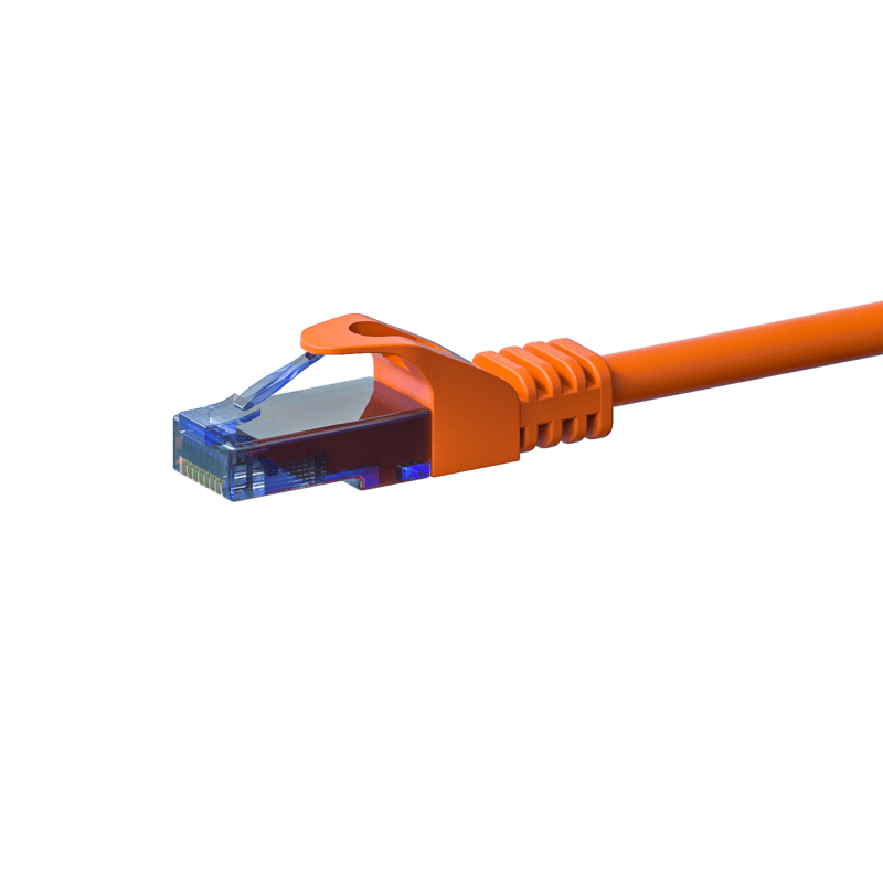 UTP CAT6a patchkabel 0,15m oranje - 100% koper
