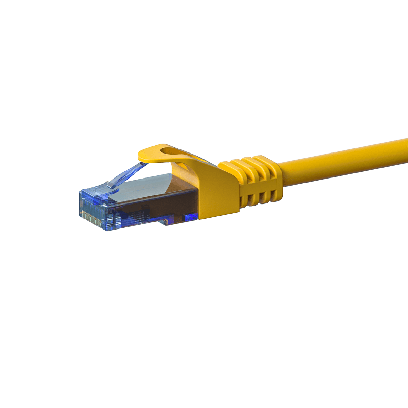 UTP CAT6a patchkabel 1,50m geel - 100% koper