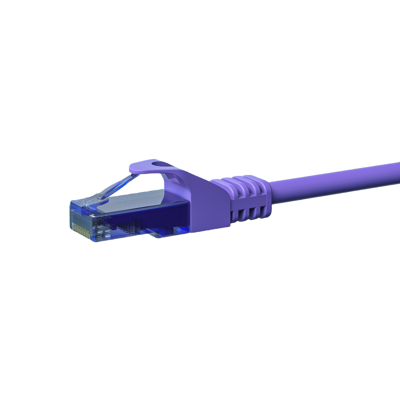 UTP CAT6a patchkabel 2m paars - 100% koper