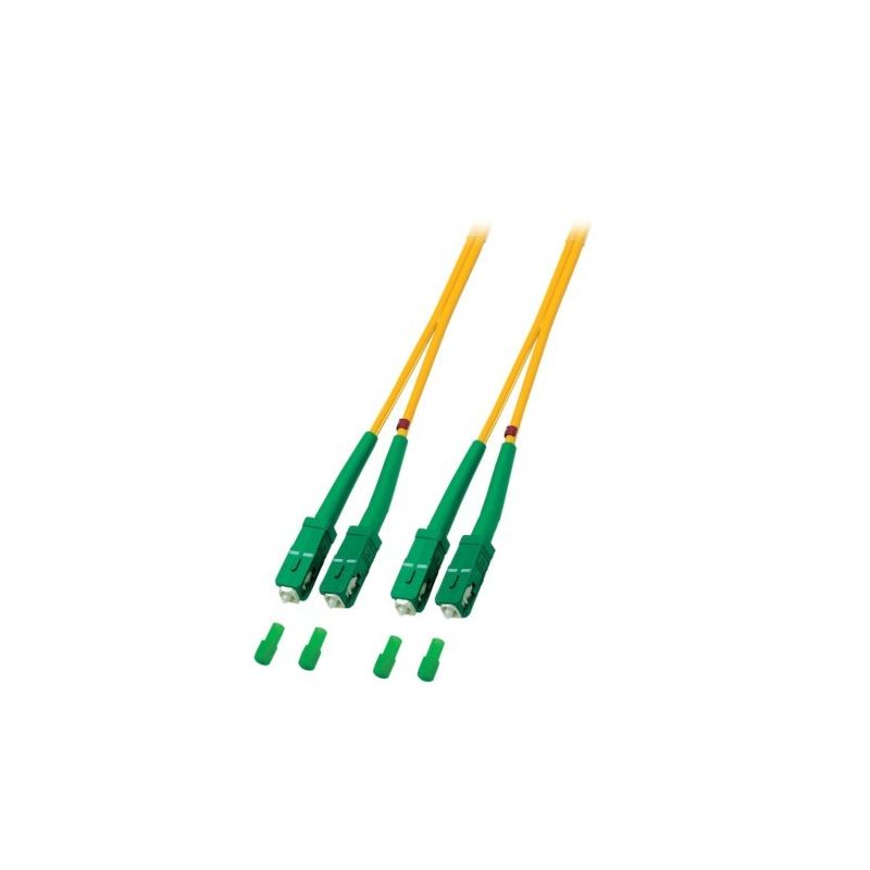 OS2 duplex glasvezel kabel SC/APC-SC/APC 1m