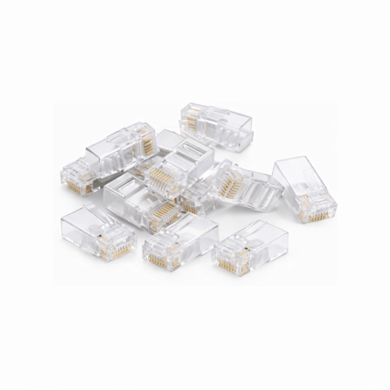 DANICOM UTP CAT6 RJ45 Doorsteek Connector - Pass through voor soepele kern - 10 stuks