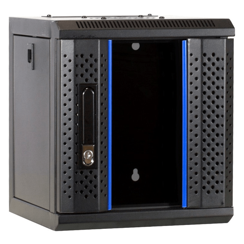6U serverkast (10 inch) met glazen voordeur 370X450X370mm
