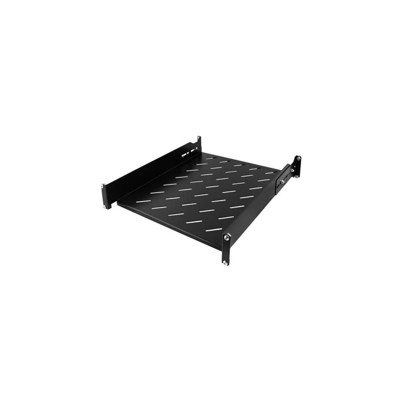 2U verstelbaar legbord, 19-inch 550-680mm diepte