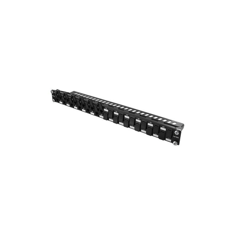 CAT6a UTP patchpaneel met LSA keystones - 24 poorts