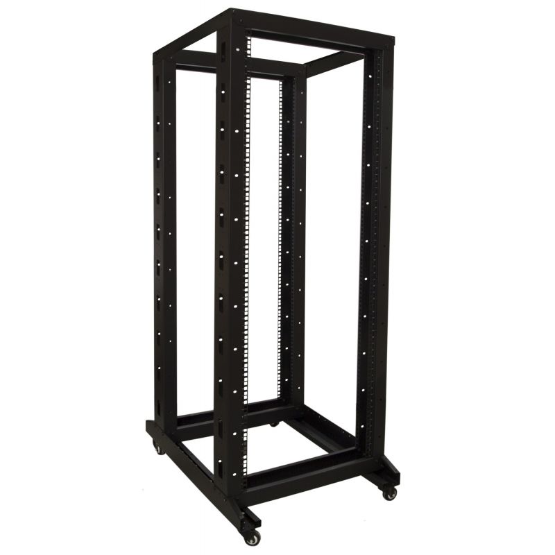 32U relay rack op wielen afmetingen: 600x800x1575mm (BxDxH)