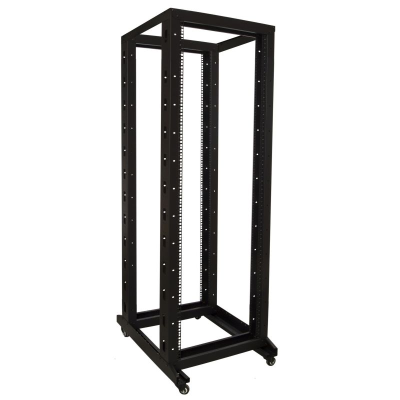 37U relay rack op wielen afmetingen: 600x800x1798mm (BxDxH)