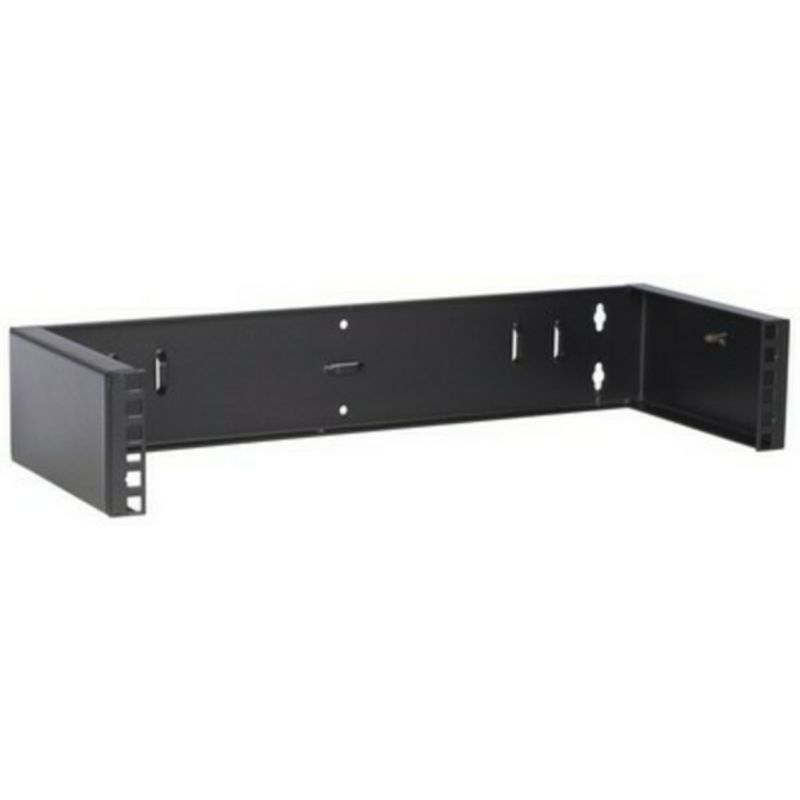 2U wall mount bracket, zonder scharnieren, 180mm diep